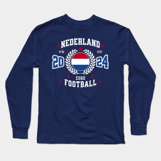 Nederland 2024 Football Supporter Long Sleeve T-Shirt